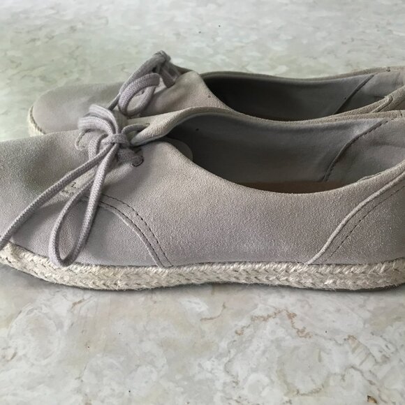 Clark's Collection Sz 8.5 Azella Jazlynn Natural Suede and Jute Sneaker - Picture 6 of 13